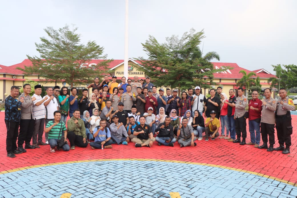 Ngopi Bareng Kapolres Pesawaran dan Insan media di Kab. Pesawaran